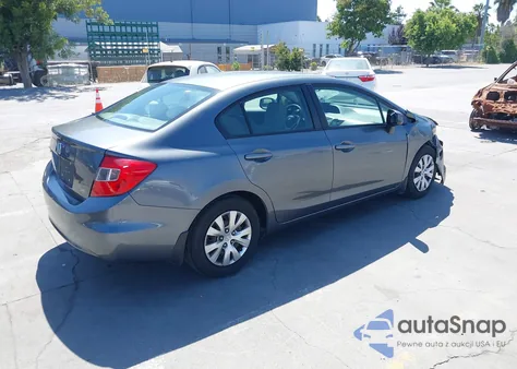 2012 Honda Civic Lx z USA, uszkodzony, nr VIN 19XFB2F5XCE389812